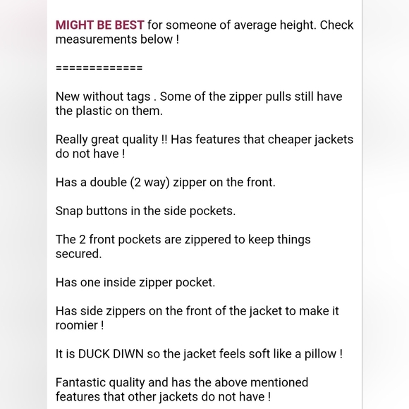 NWOT small jacket army olive green DUCK DOWN puffer jacket gold zipper hooded - Picture 3 of 16